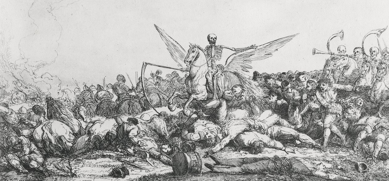 ट्राइंफ ऑफ डेथ, 1779 द्वारा जैक्स गैमेलिन