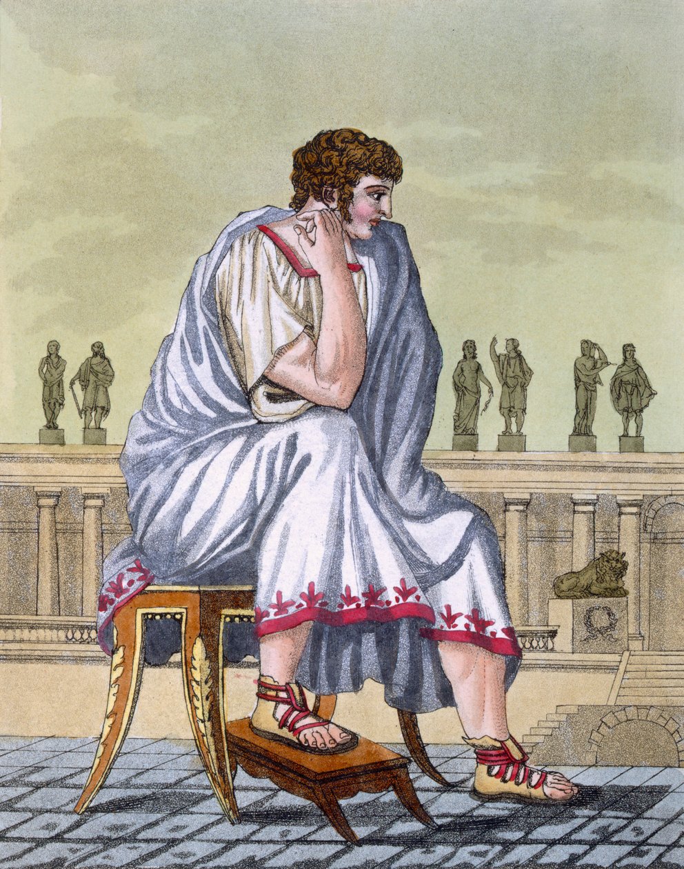 रोमन नागरिक, पब। 1796. द्वारा जैक्स ग्रासेट डी सेंट सौवेउर