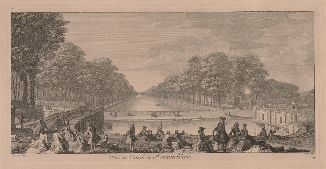 Fontainebleau में नहर। द्वारा जैक्स रिगाड