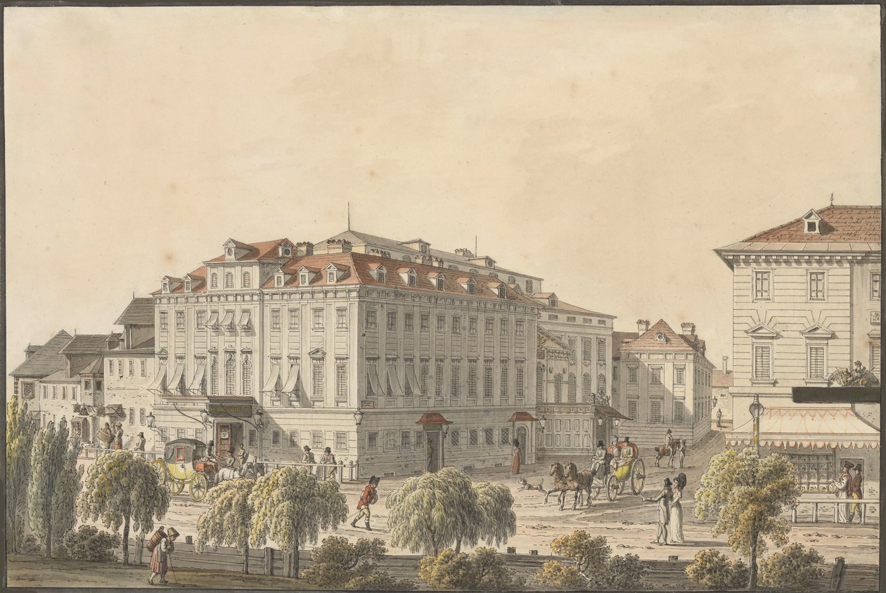 वियना में रंगमंच, सीए 1816। द्वारा जैकब ऑल्ट