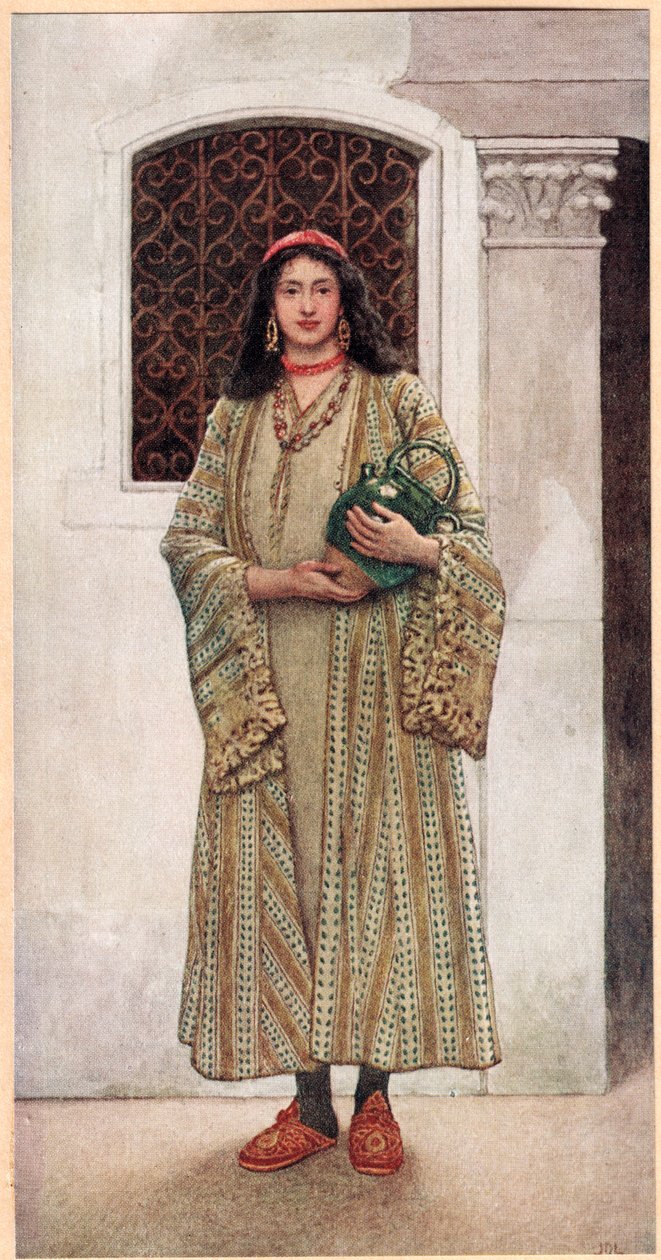 जेसिका, &39;द मर्चेंट ऑफ वेनिस&39; से चित्रण, c.1910 द्वारा जेम्स ड्रोमगोले लिंटन