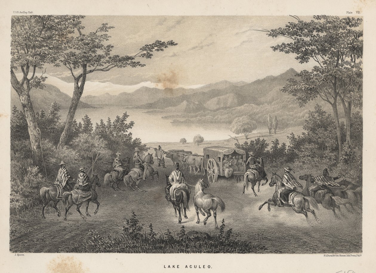 झील Acúleo, 1855 द्वारा जेम्स फुलर रानी