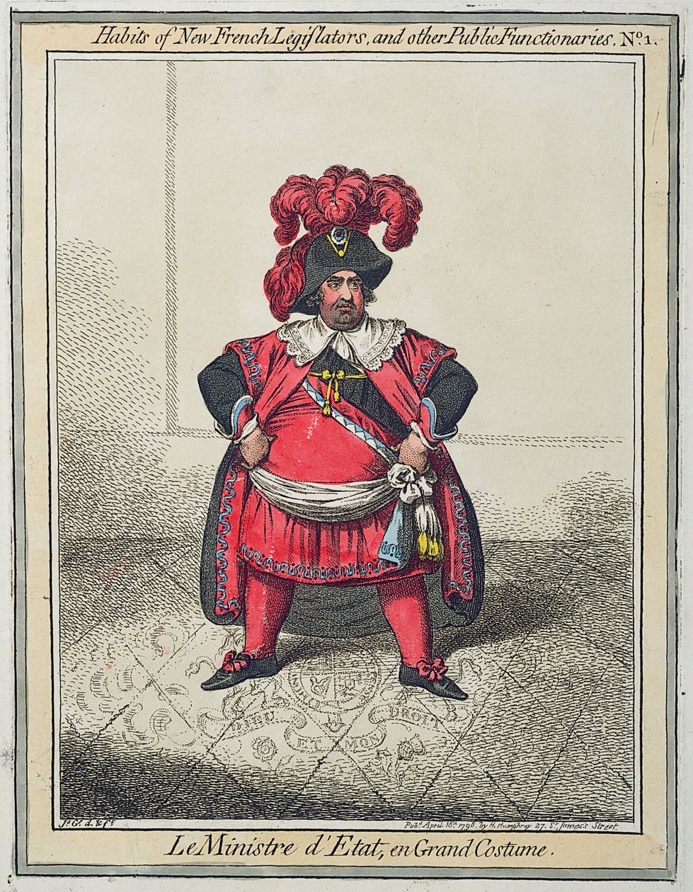 Maniac रेविंग्स, या लिटिल बोनी एक मजबूत फ़िट, 1805 (हाथ से रंगीन नक़्क़ाशी) में द्वारा जेम्स गिलियरे