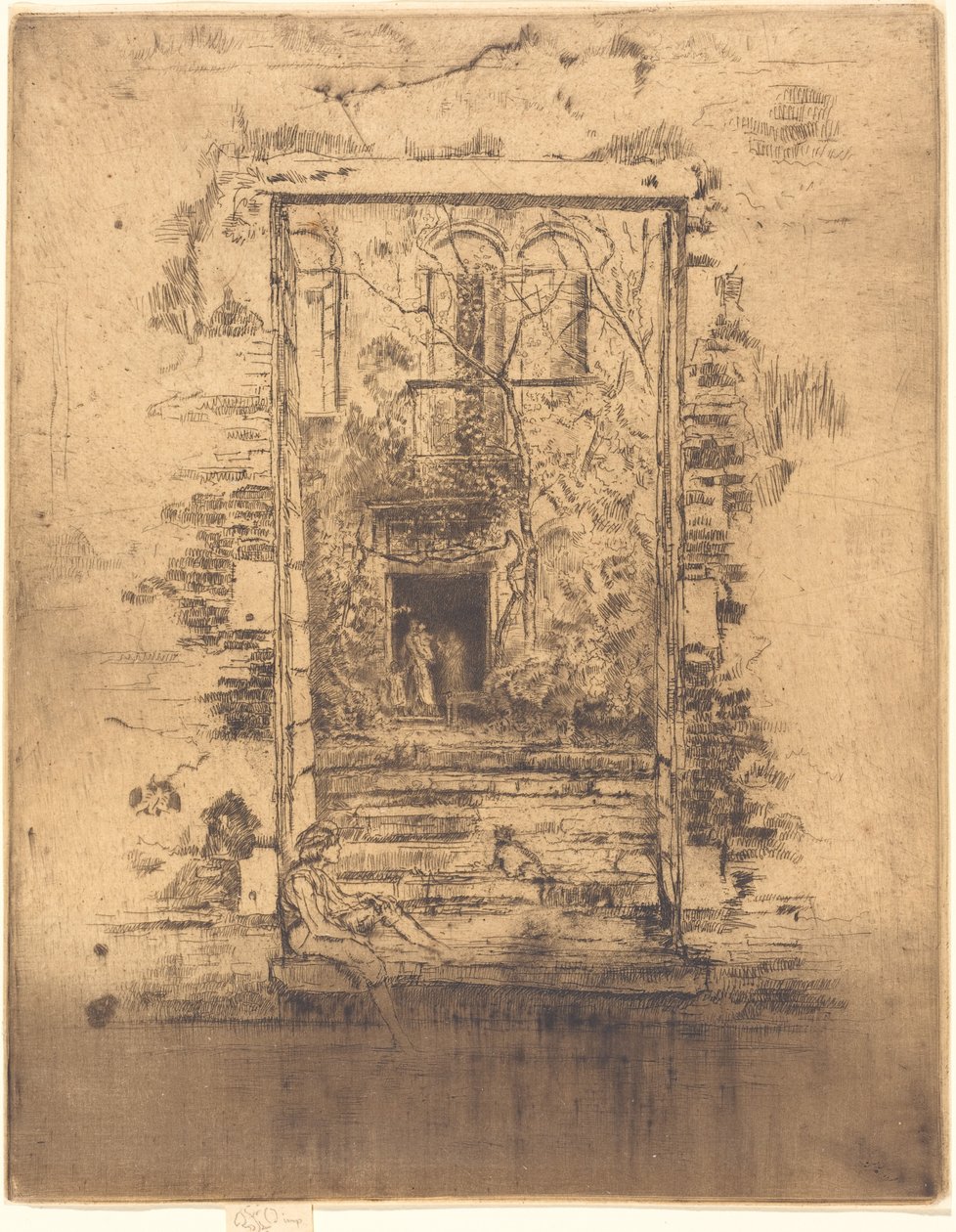गार्डन, 1880। द्वारा जेम्स एबॉट मैकनील व्हिस्लर
