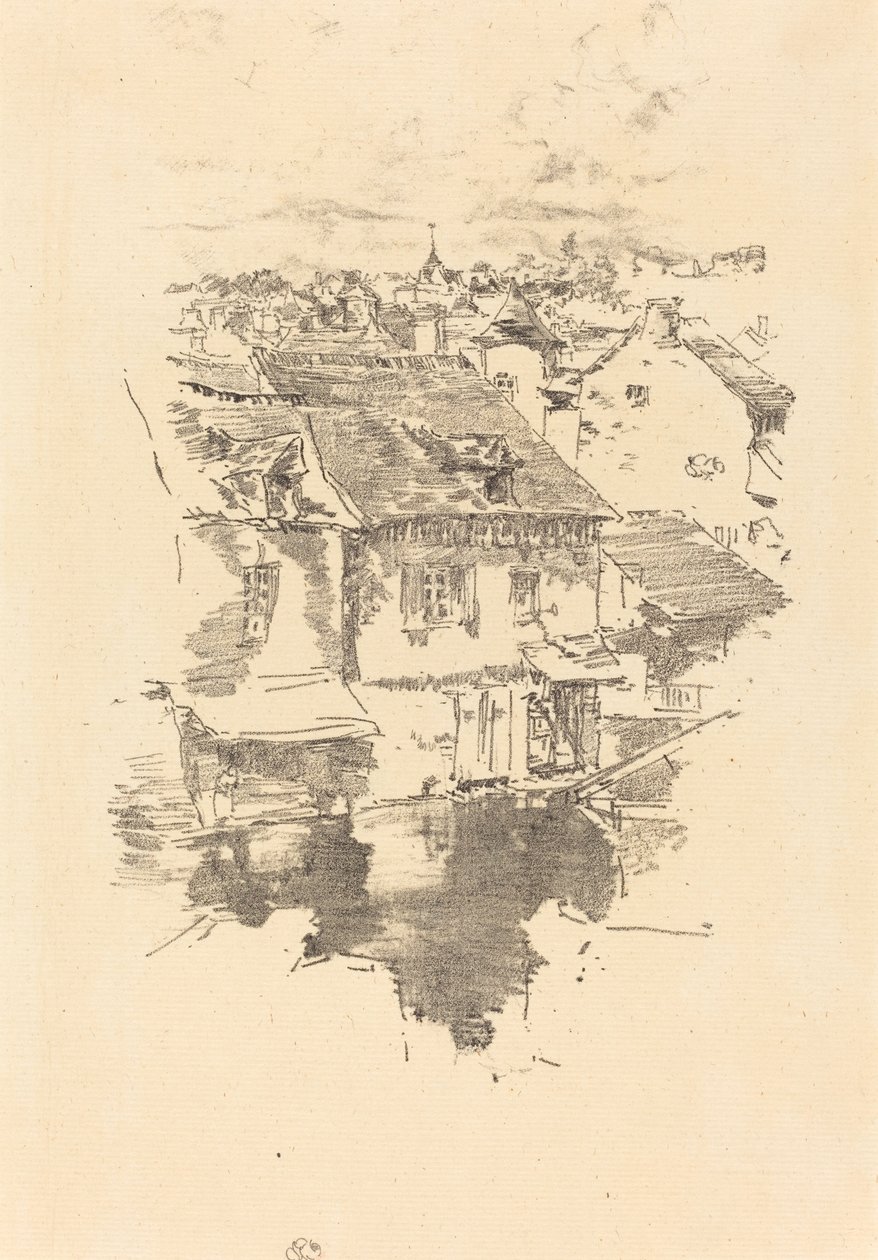 विट्रे: नहर, 1893। द्वारा जेम्स एबॉट मैकनील व्हिस्लर