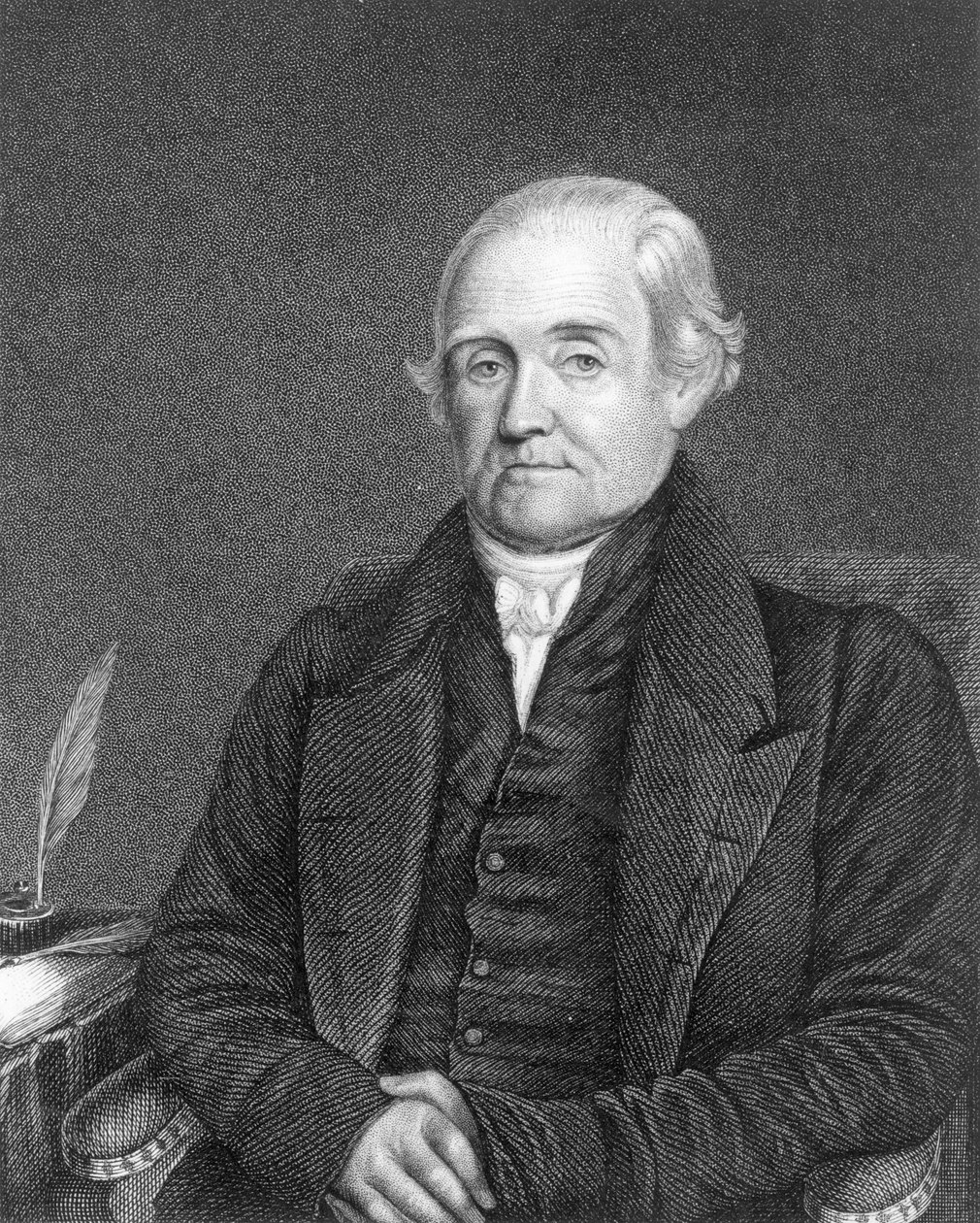 नोहा वेबस्टर (1758-1843) जी पार्कर द्वारा उत्कीर्ण द्वारा जेम्स हेरिंग