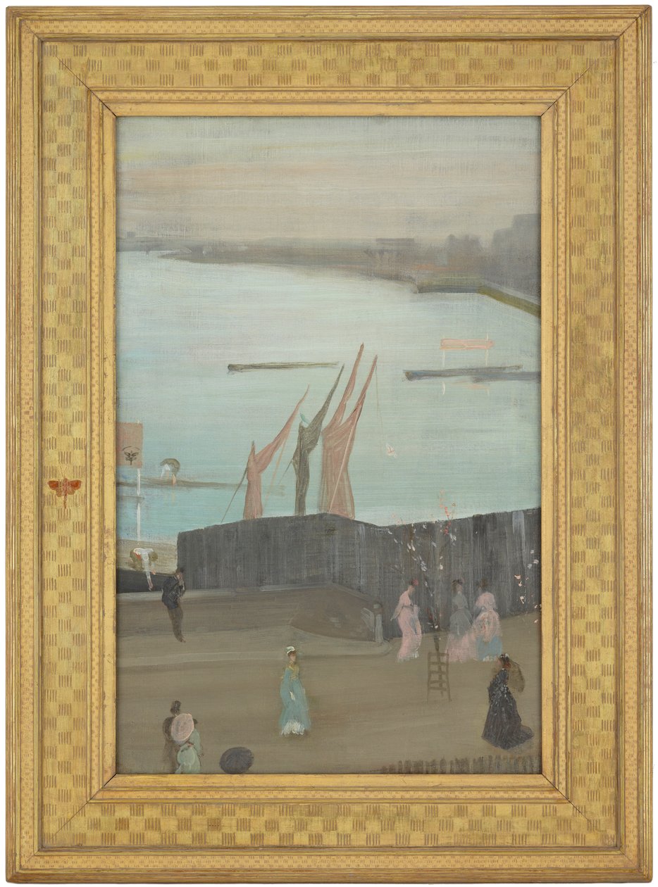 गुलाबी और भूरे रंग में विविधताएँ: चेल्सी द्वारा जेम्स एबॉट मैकनील व्हिस्लर