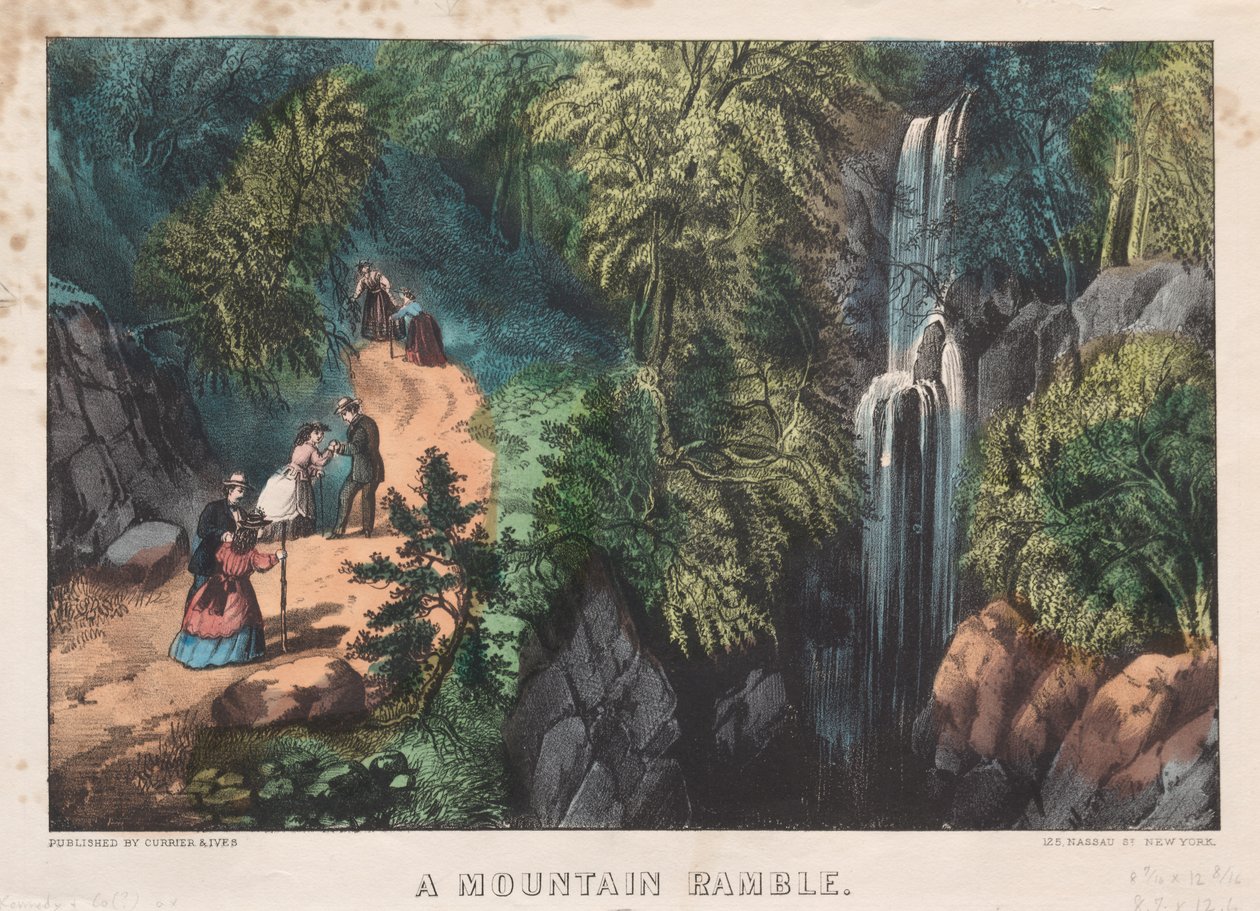 ए माउंटेन रामबल, सी। 1872-1874। द्वारा जेम्स मेरिट इवेस