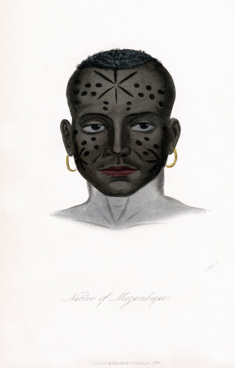 मोजाम्बिक के मूल निवासी, c1850। द्वारा जेम्स प्रिचर्ड