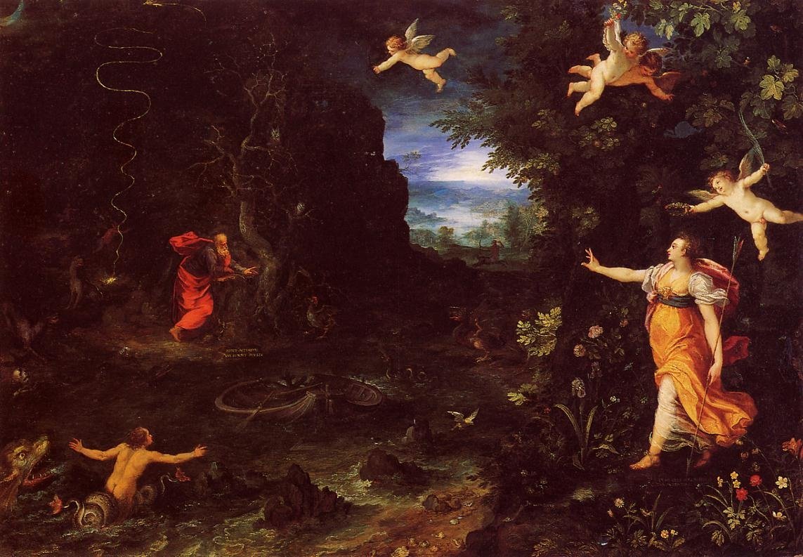 Circe और Ulysses द्वारा जन एल्डर ब्रूघेल