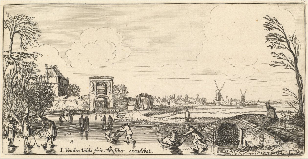 शीतकालीन परिदृश्य द्वारा जान वैन डे वेलडे II