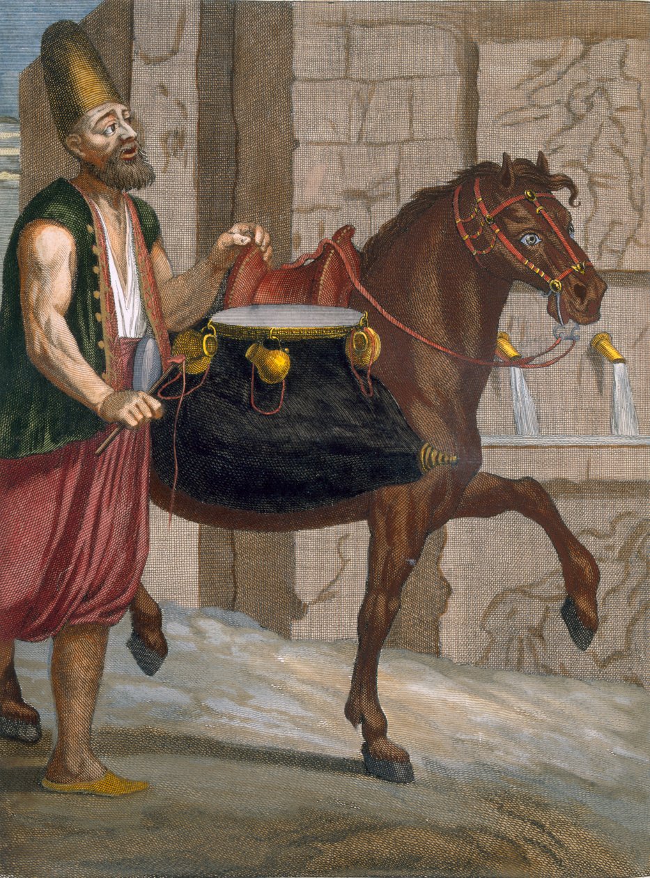 साका, एक धर्मार्थ दरवेश जिसने पानी को शहर के चारों ओर खींचा, c.1708 द्वारा जीन बैप्टिस्ट वेनमोर