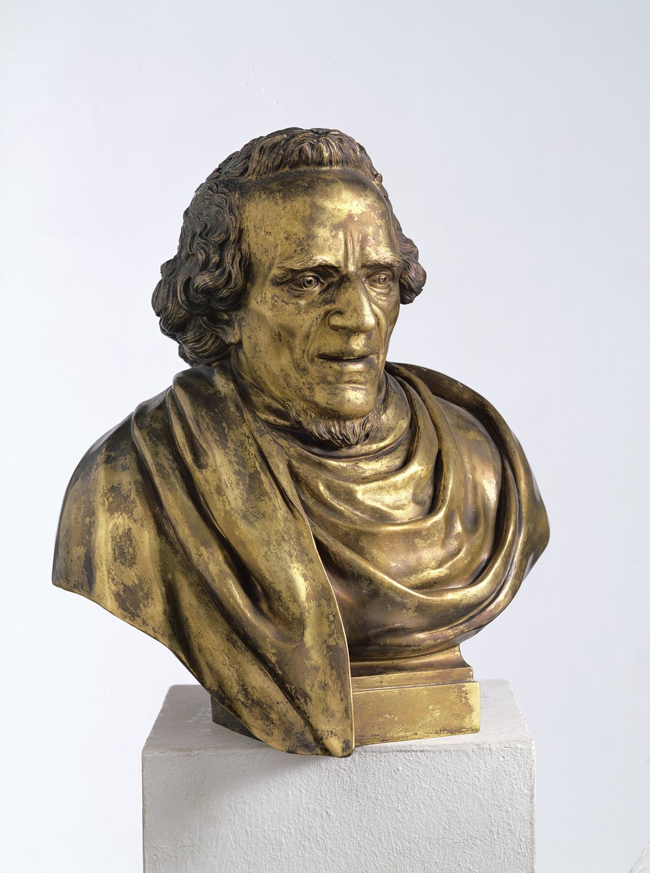 मूसा मेंडेलसोहन का पोर्ट्रेट (1729-86), 1785 (कांस्य) द्वारा जीन पियरे एंटोनी टासर्ट