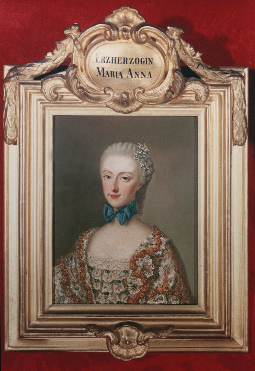 Archduchess Maria Anna &39;Marianne&39; (1738-89) सम्राट फ्रांसिस I (1708-65) की बेटी और ऑस्ट्रिया की महारानी मारिया थेरेसा (1717-80) 1762 द्वारा जीन ऑटिने लिओटार्ड