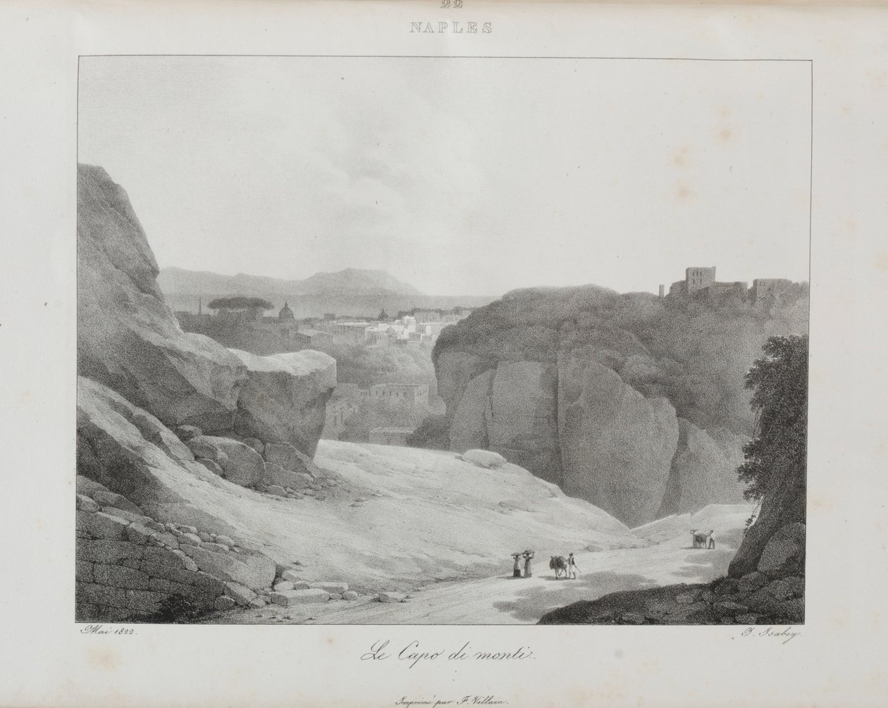 1822, 1833 में इटली की यात्रा। द्वारा जीन-बैप्टिस्ट इसाबे