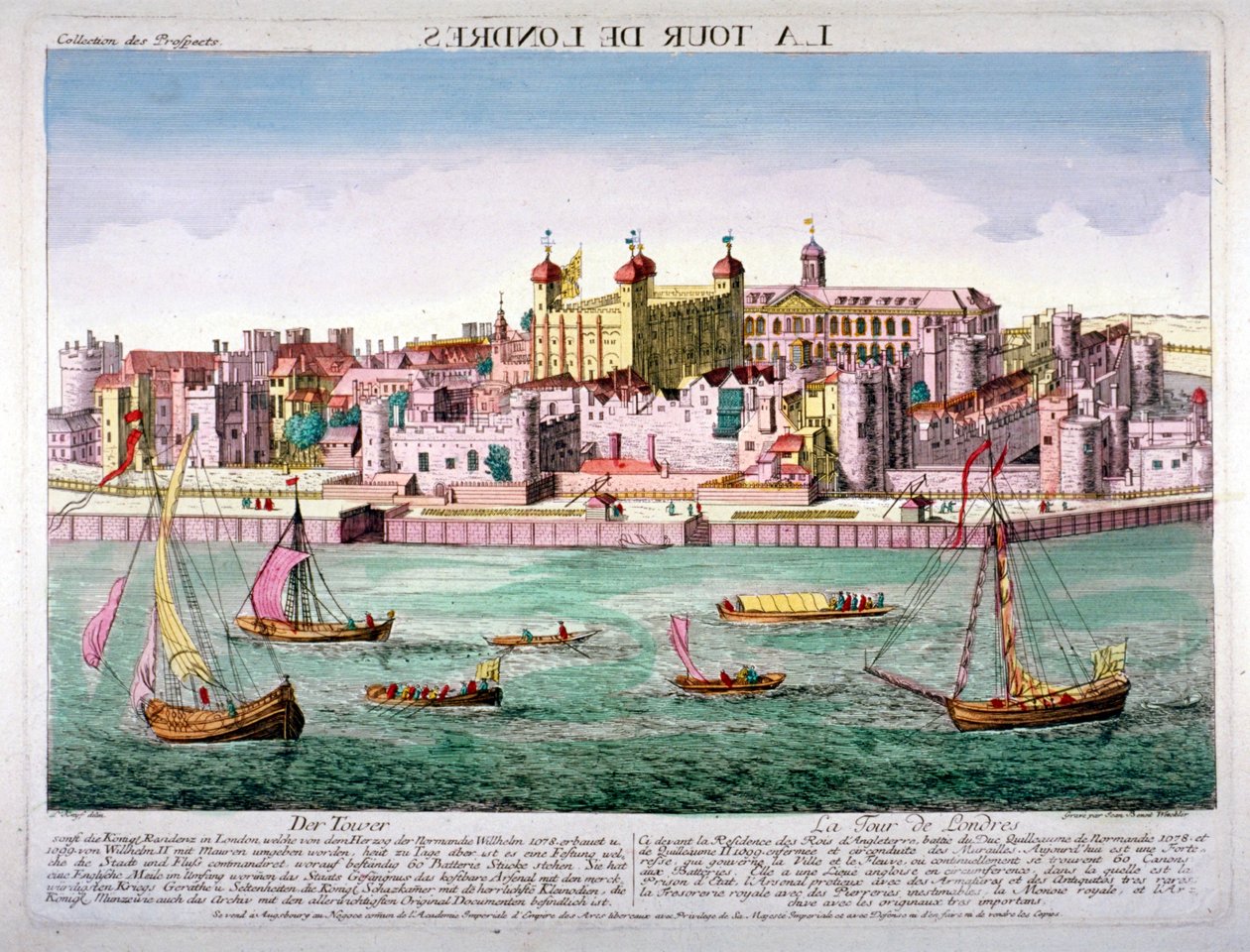 लंदन का टॉवर, 1760 द्वारा जीन बेनोइट विनकलर