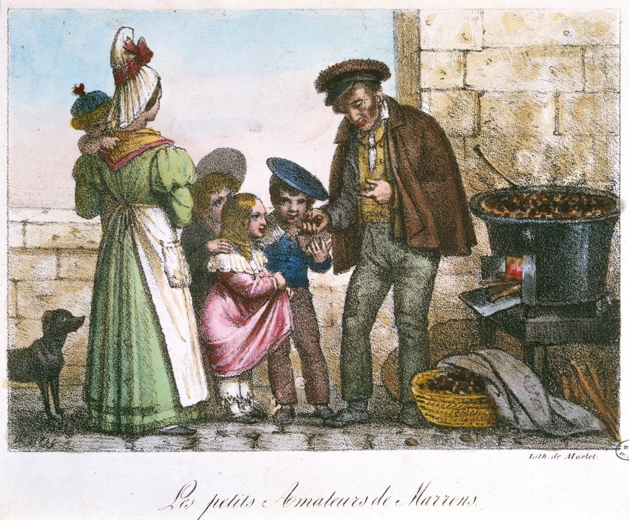 द लिटिल चेस्टनट कन्नोइसेर्स, c.1810-20 द्वारा जीन हेनरी मार्लेट