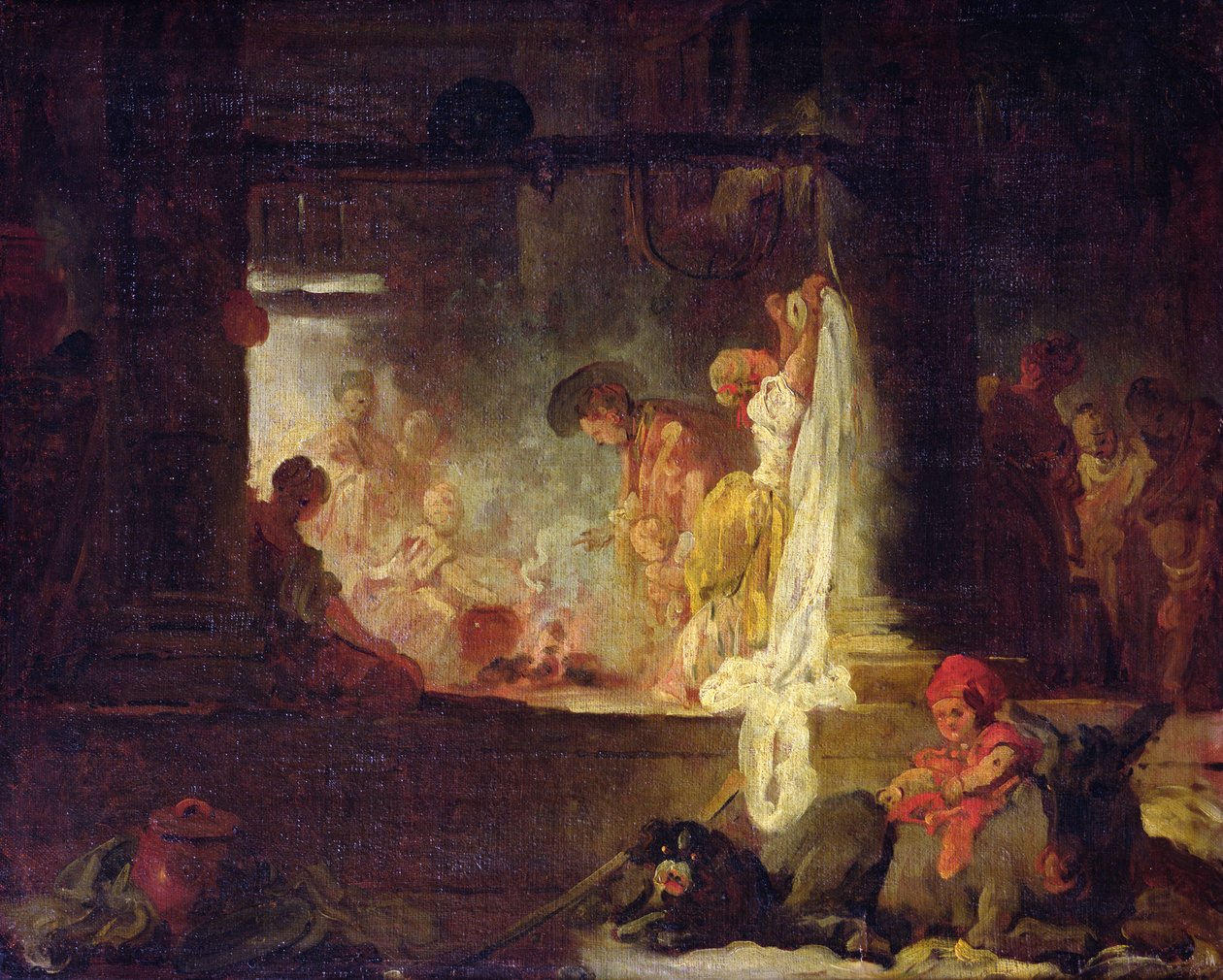 वाशरवोमेन, c.1759 द्वारा जीन ऑनर फ्रैगनार्ड