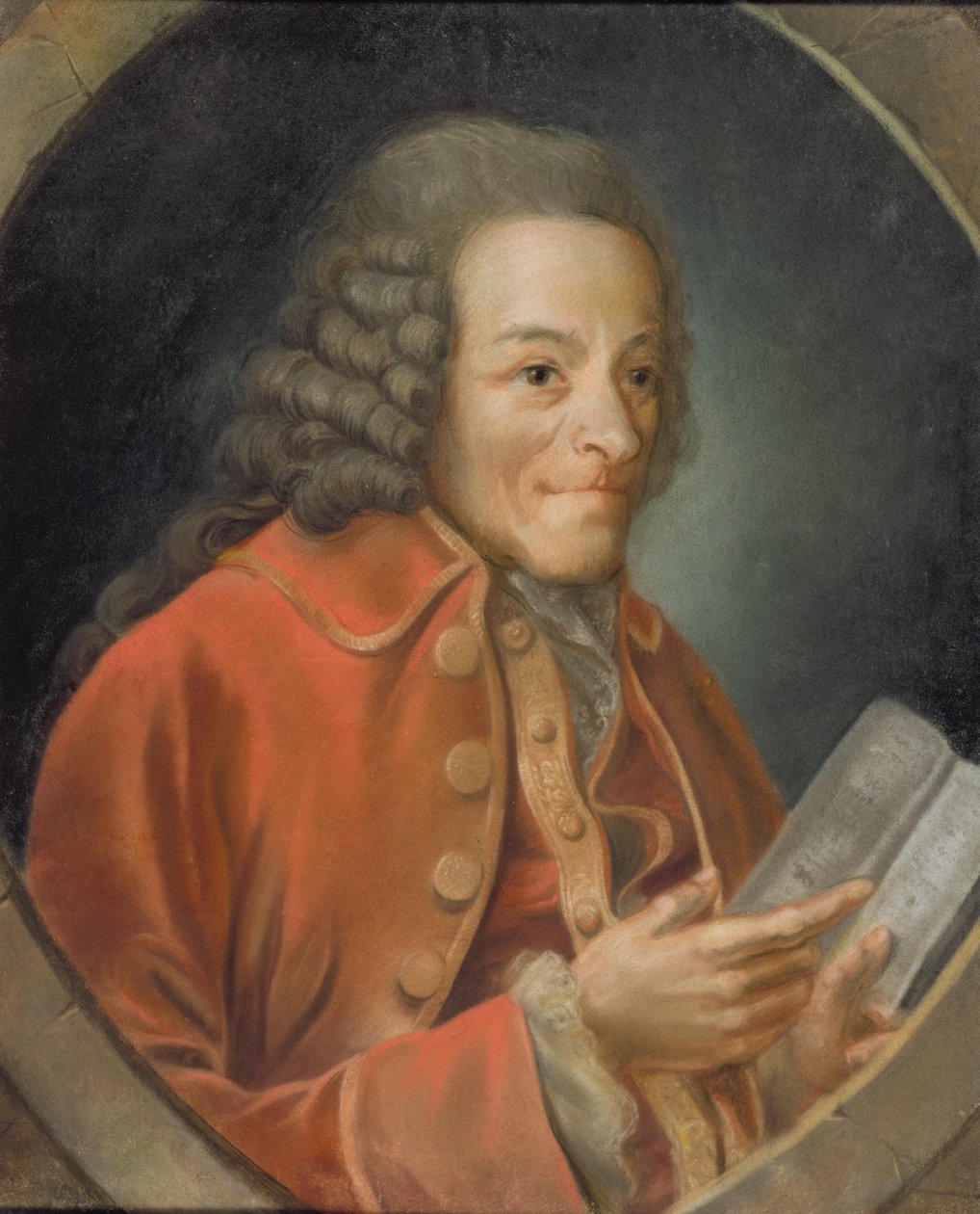 पोर्ट्रेट ऑफ़ वोल्टेयर (1694-1778) द्वारा जीन ह्यूबर