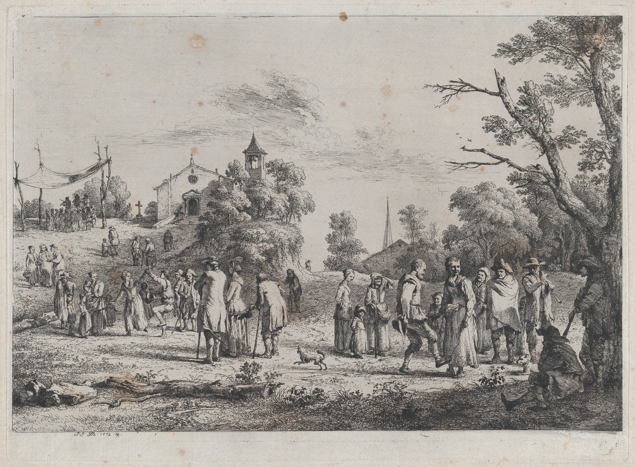 ग्राम महोत्सव, 1773। द्वारा जीन जैक्स डी बोइसियू