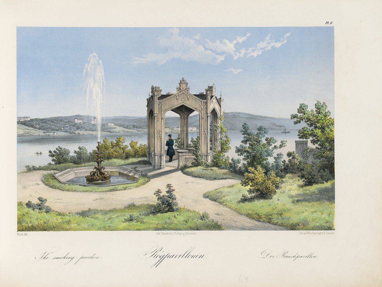 ऑस्करशल स्मोकिंग पवेलियन, 1852 द्वारा जोआचिम फ्रिच