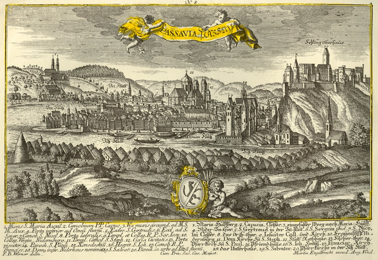 पसाऊ, c1740। द्वारा जोहान जॉर्ज रिंगलिन