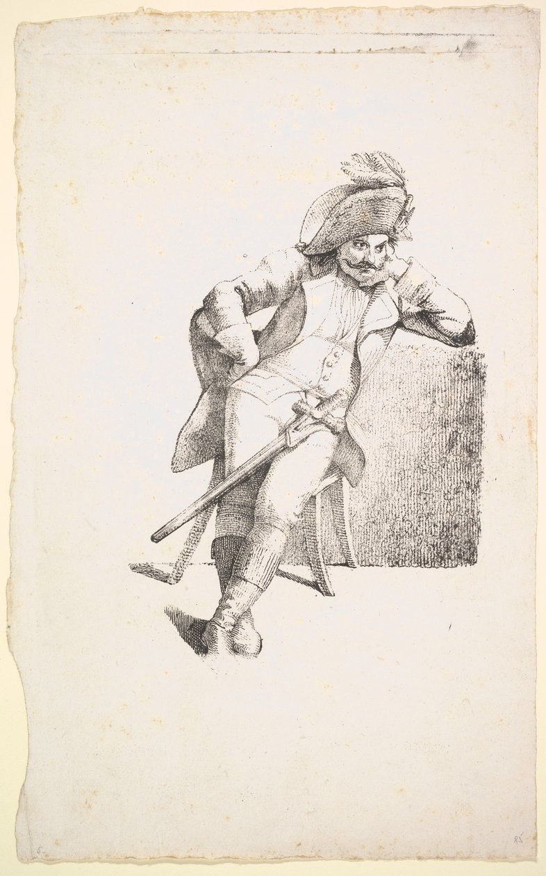 थॉटफुल कैप्टन, 1822। द्वारा जोहान गॉटफ्रीड शादोव