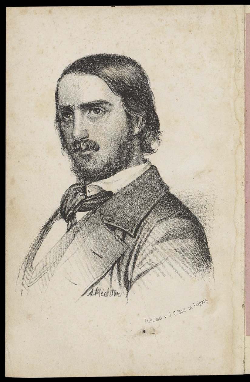 जॉर्ज हेरवेघ 1817-1875, 1840 द्वारा जोहान हेनरिक रिक्टर
