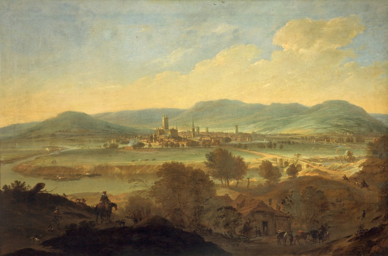 उत्तर पश्चिम से Gloucester का दृश्य, c.1675-85 द्वारा जोहान्स वोर्स्टरमैन