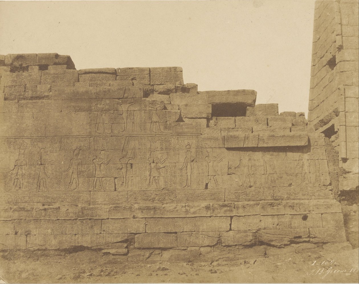 कर्नाटक, हाइपोस्टाइल हॉल के दक्षिण में मंदिर, दक्षिण की दीवार द्वारा जॉन ब्यासली ग्रीन