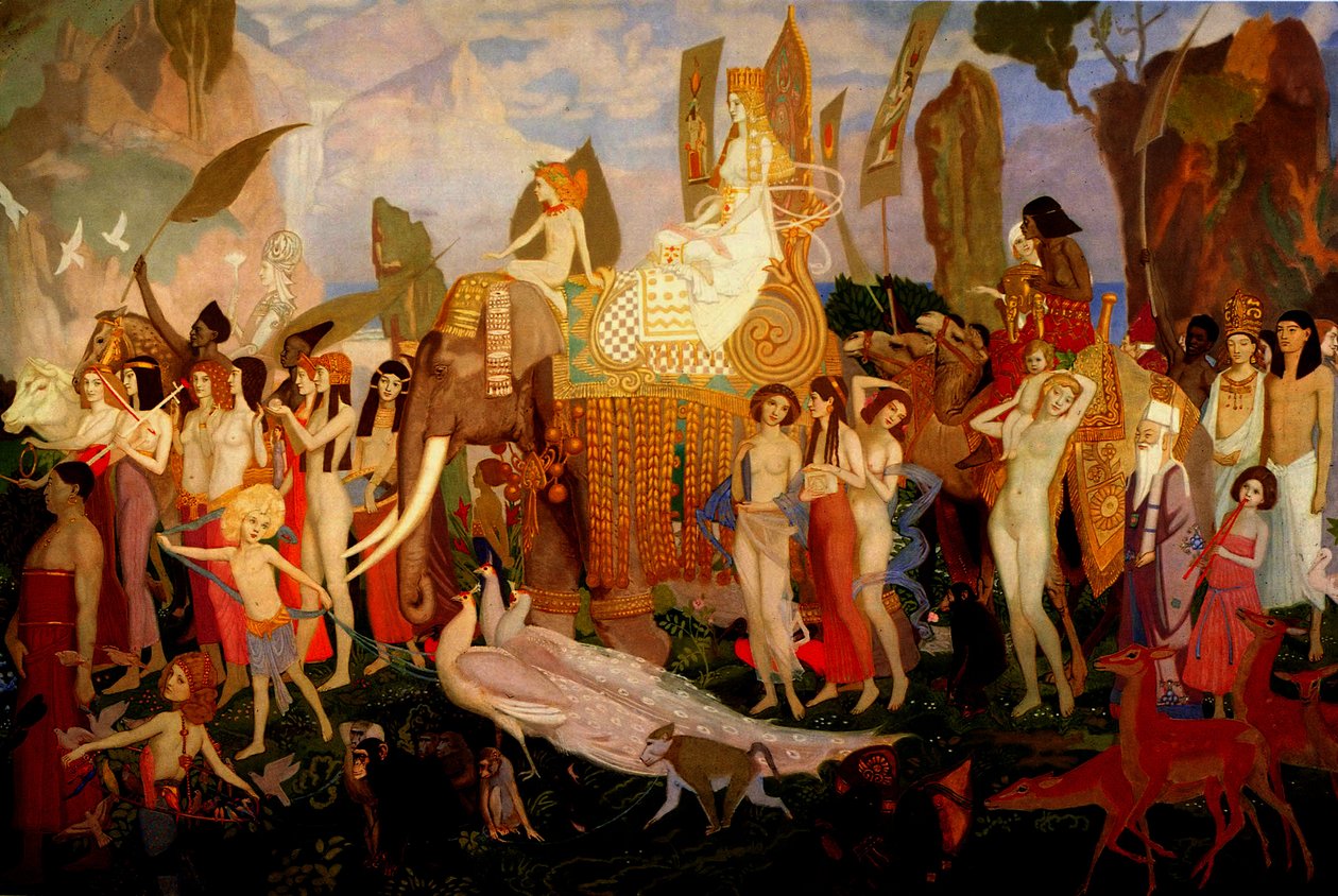 शबा की रानी, 1923 (पैनल पर गुस्सा) द्वारा जॉन डंकन