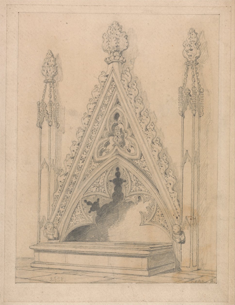 रविनिंगम चर्च, नॉरफ़ॉक में एक स्मारक द्वारा जॉन बेच Cotman
