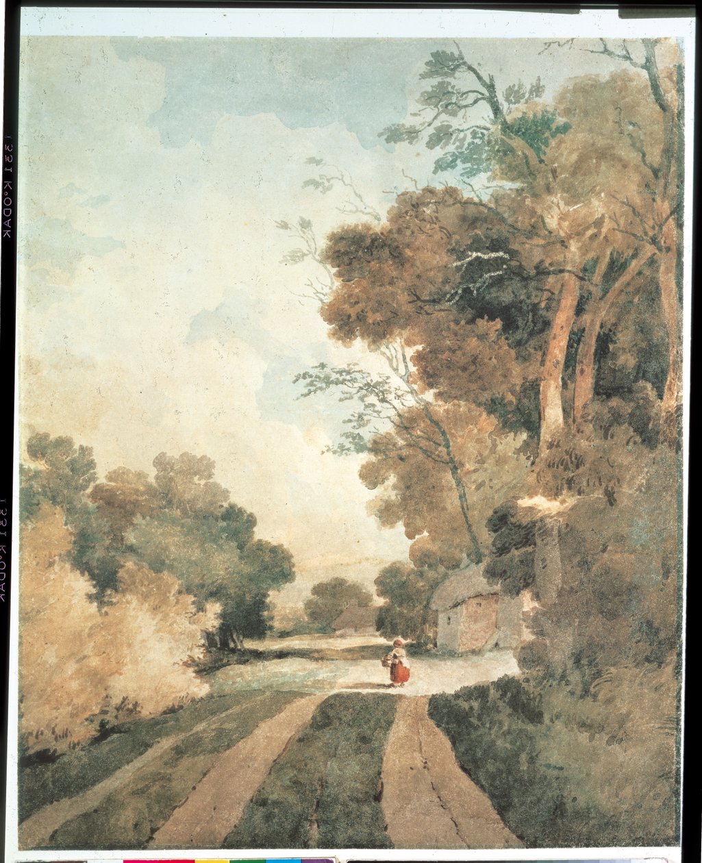 कॉटेज के साथ लैंडस्केप द्वारा जॉन बेच Cotman