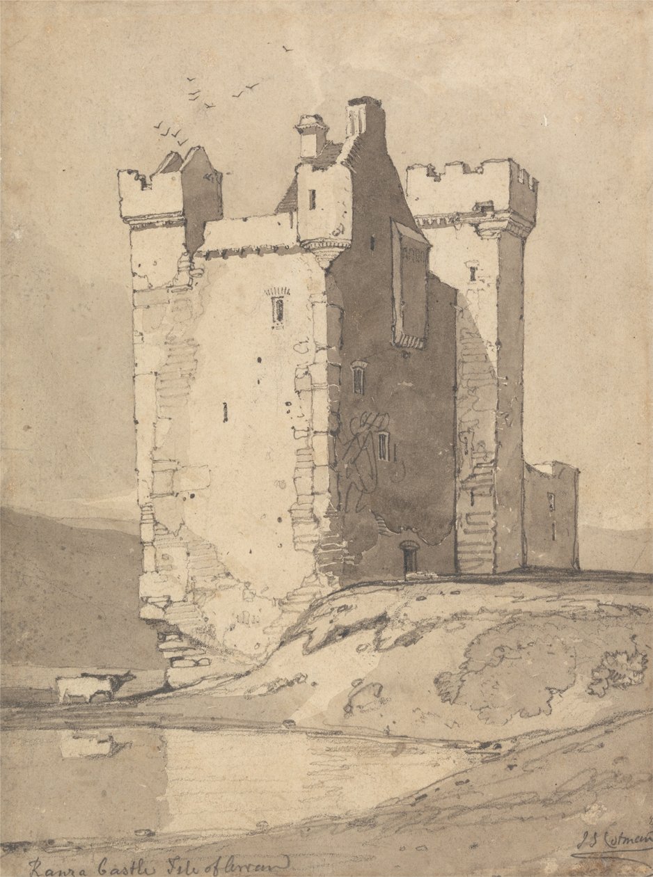लोचा रैंज़ा कैसल, आइल ऑफ अरन, स्कॉटलैंड द्वारा जॉन बेच Cotman