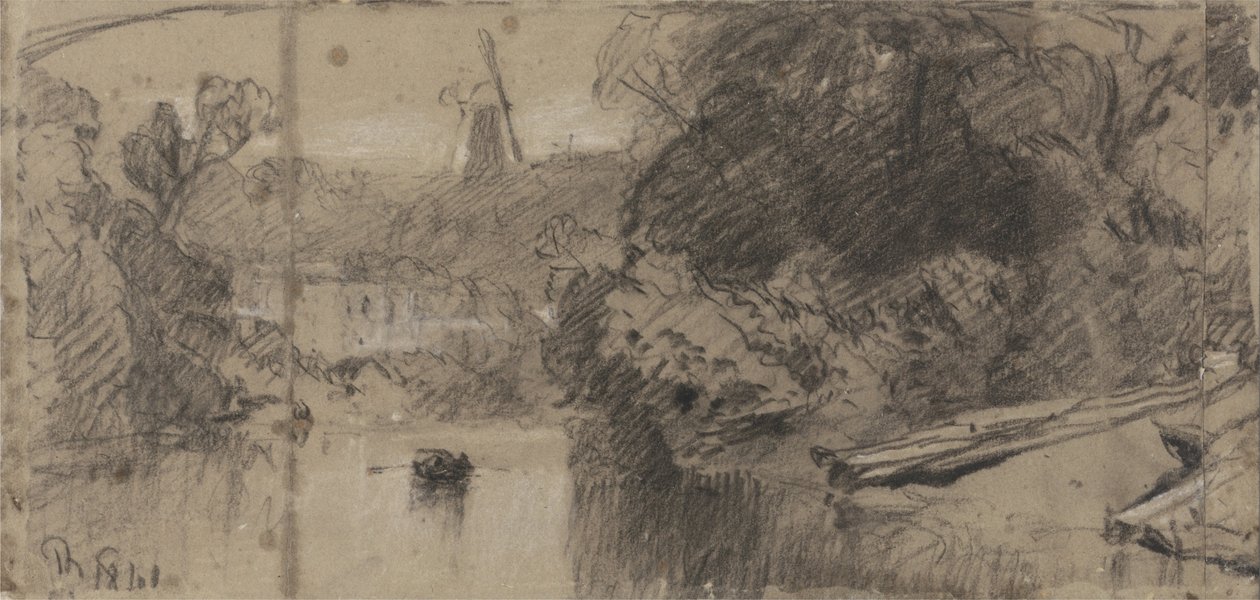 नदी लैंडस्केप, संभवतः थोर्प के पास, नॉरफ़ॉक द्वारा जॉन बेच Cotman