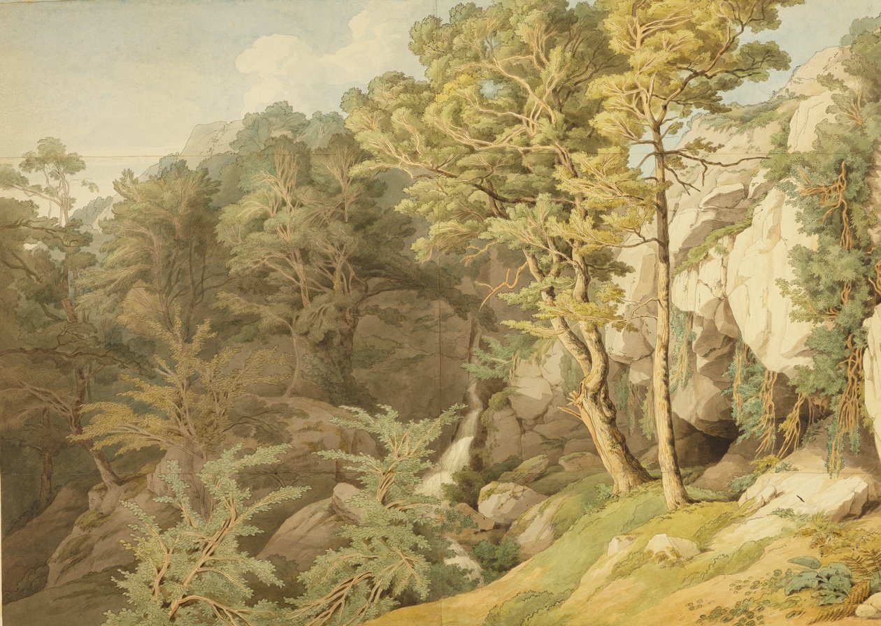 कैननटाइन, डेवोन, 1804 (कागज पर पेन und स्याही और wc) द्वारा जॉन व्हाइट एबॉट