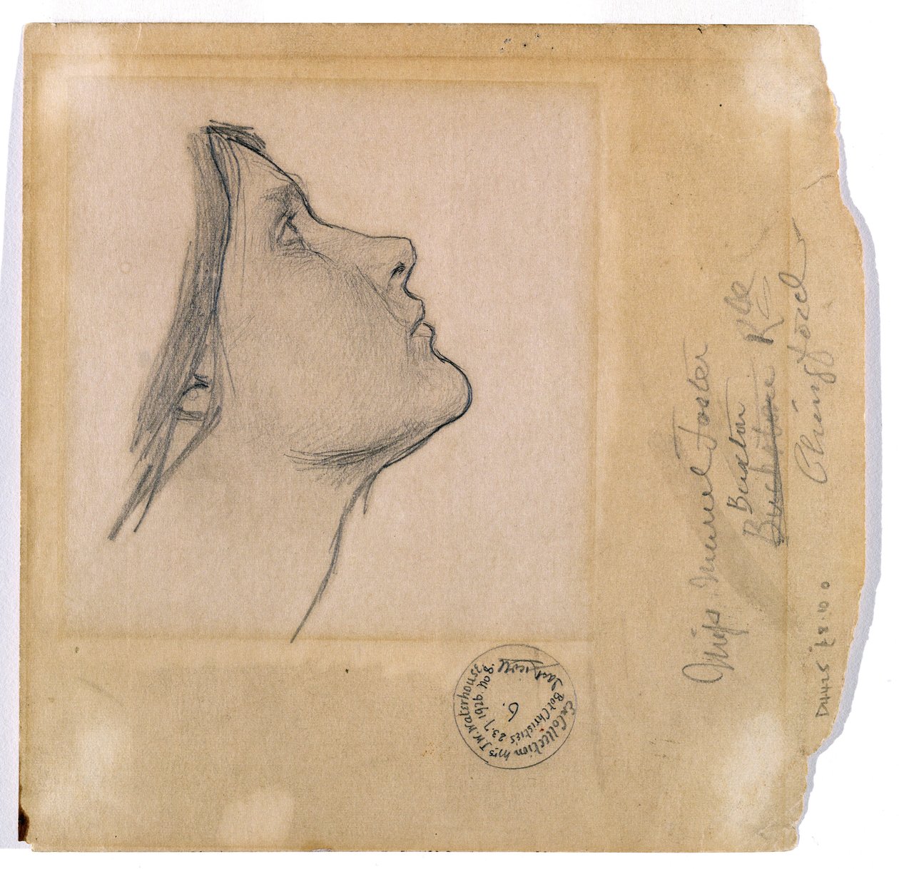 &39;लामिया&39; के लिए अध्ययन, c.1904-05 द्वारा जॉन विलियम वॉटरहाउस