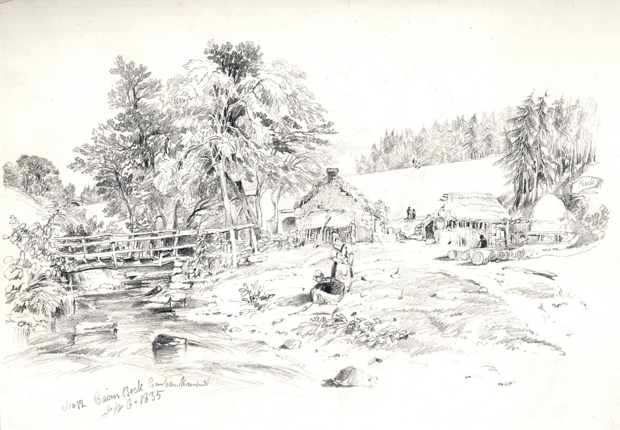 केयर्न बेक तटबंध, 1835 द्वारा जॉन विल्सन कारमाइकल