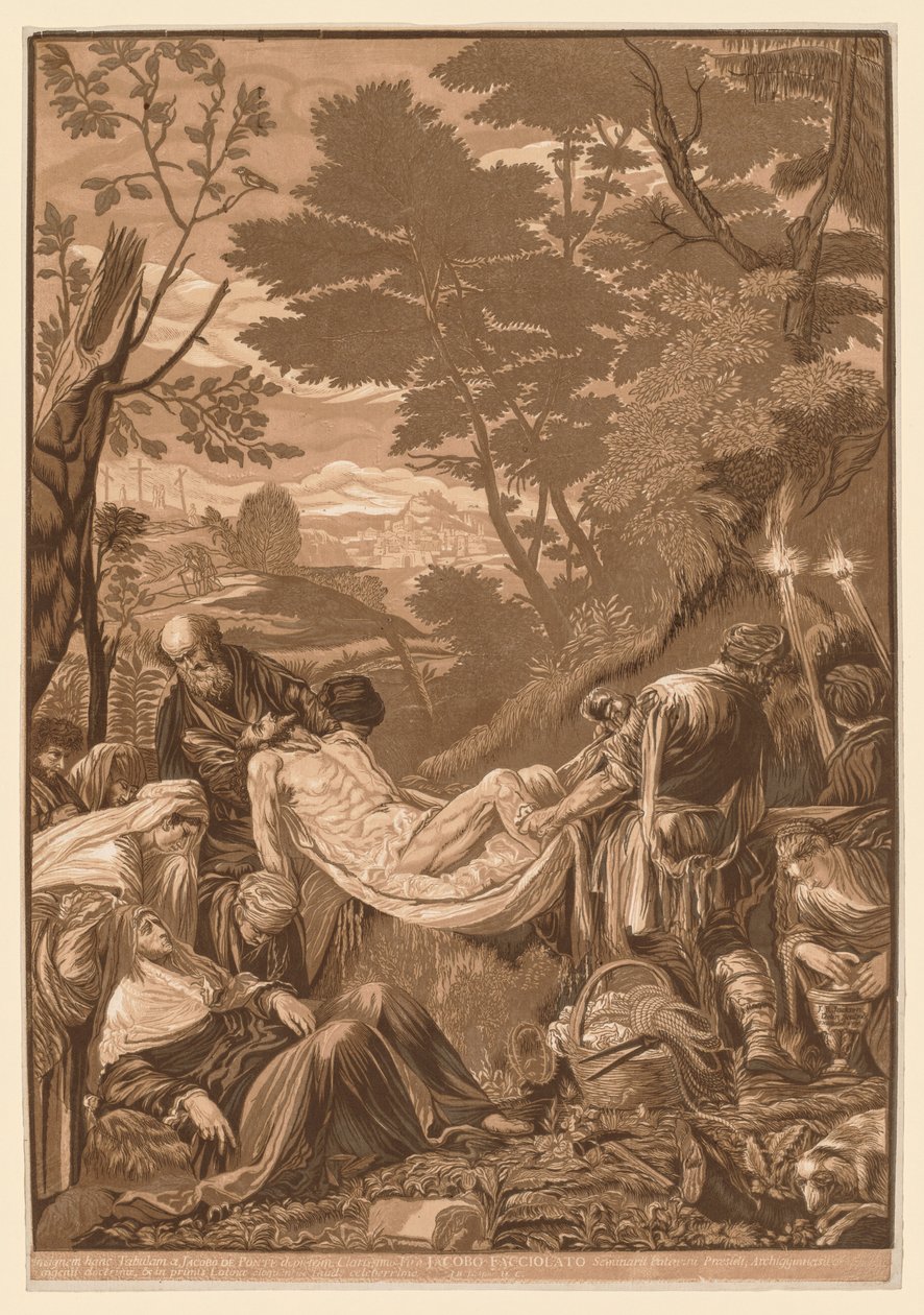 विनीशियन सेट: मसीह का प्रवेश, 1739-43। द्वारा जॉन बैपटिस्ट जैक्सन