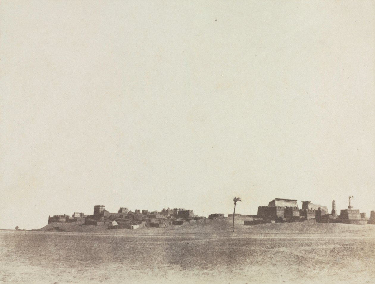 लक्सर का दृश्य, 1854। द्वारा जॉन बेस्ली ग्रीन