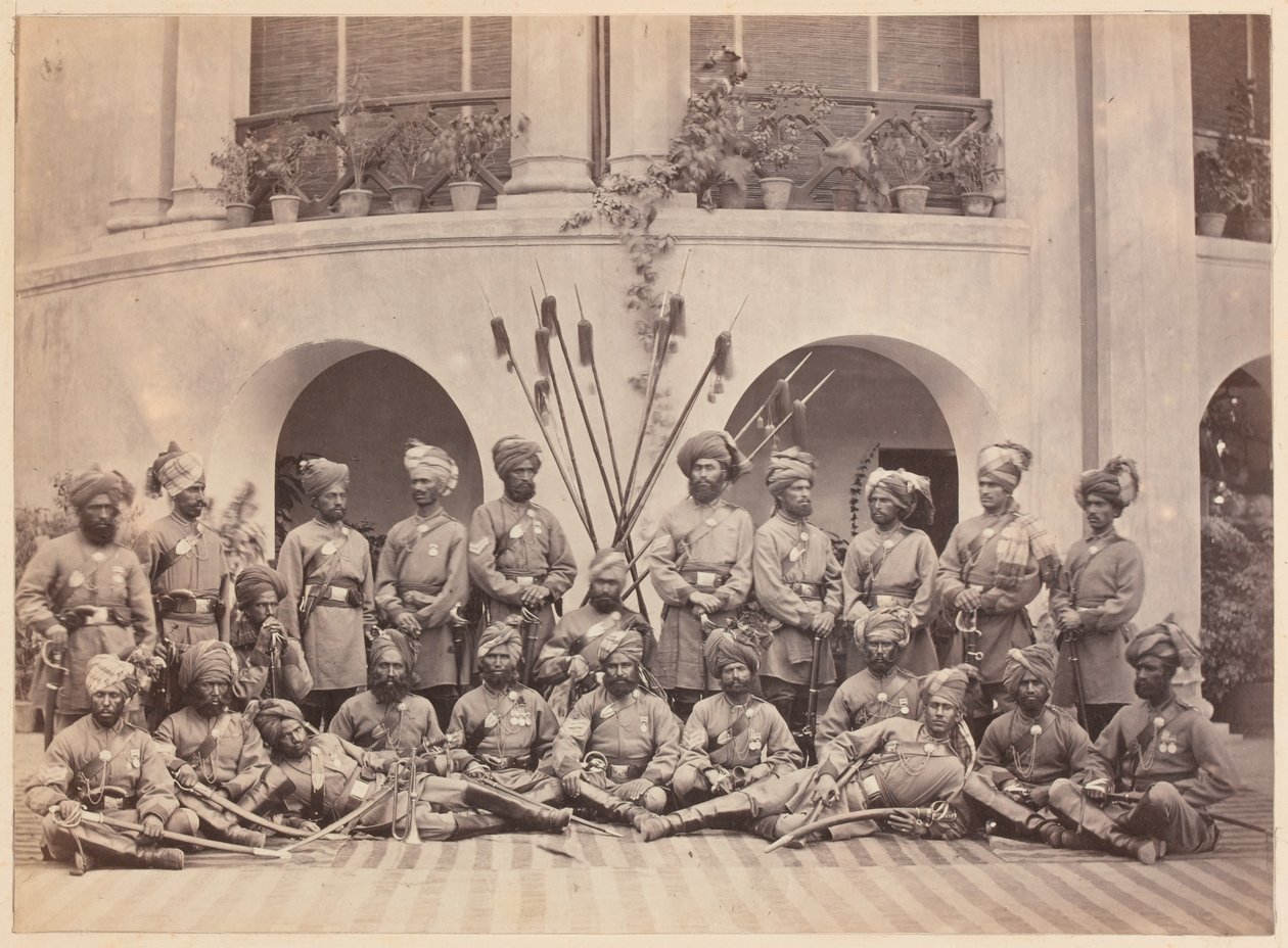 गाइड्स घुड़सवार सेना के भारतीय एनसीओ, 1879 द्वारा जॉन बर्क