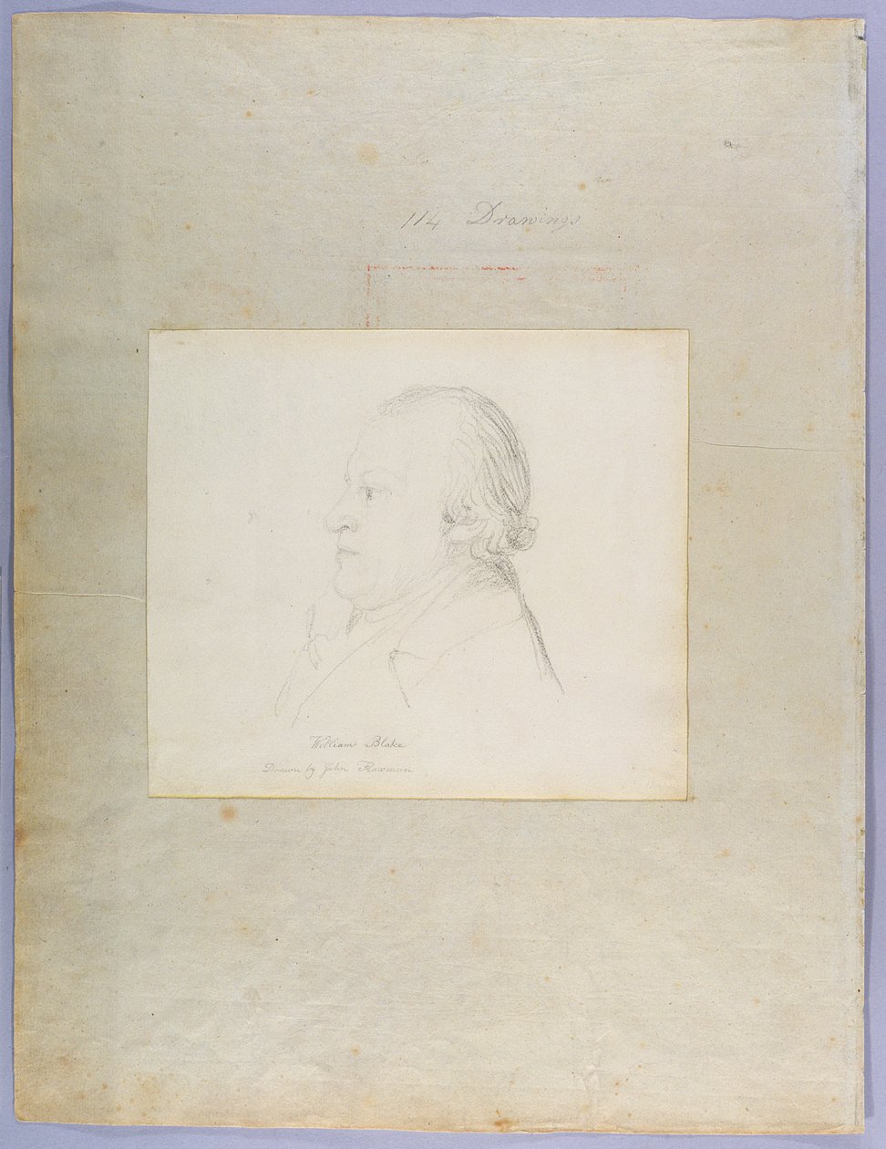विलियम ब्लेक का चित्रांकन, c.1804 (ग्रेफाइट) द्वारा जॉन फ्लैक्समैन