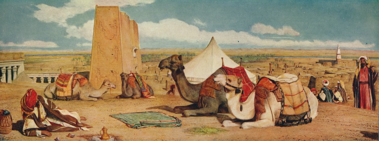एडफौ: अपर-मिस्र, 1860, c1915 द्वारा जॉन फ्रेडरिक लुईस