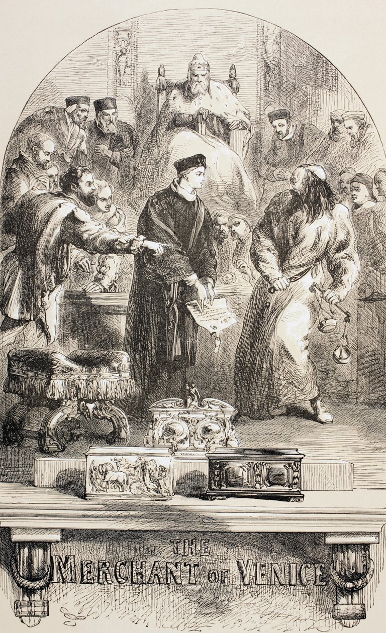 वेनिस का व्यापारी, 1890 द्वारा जॉन गिल्बर्ट