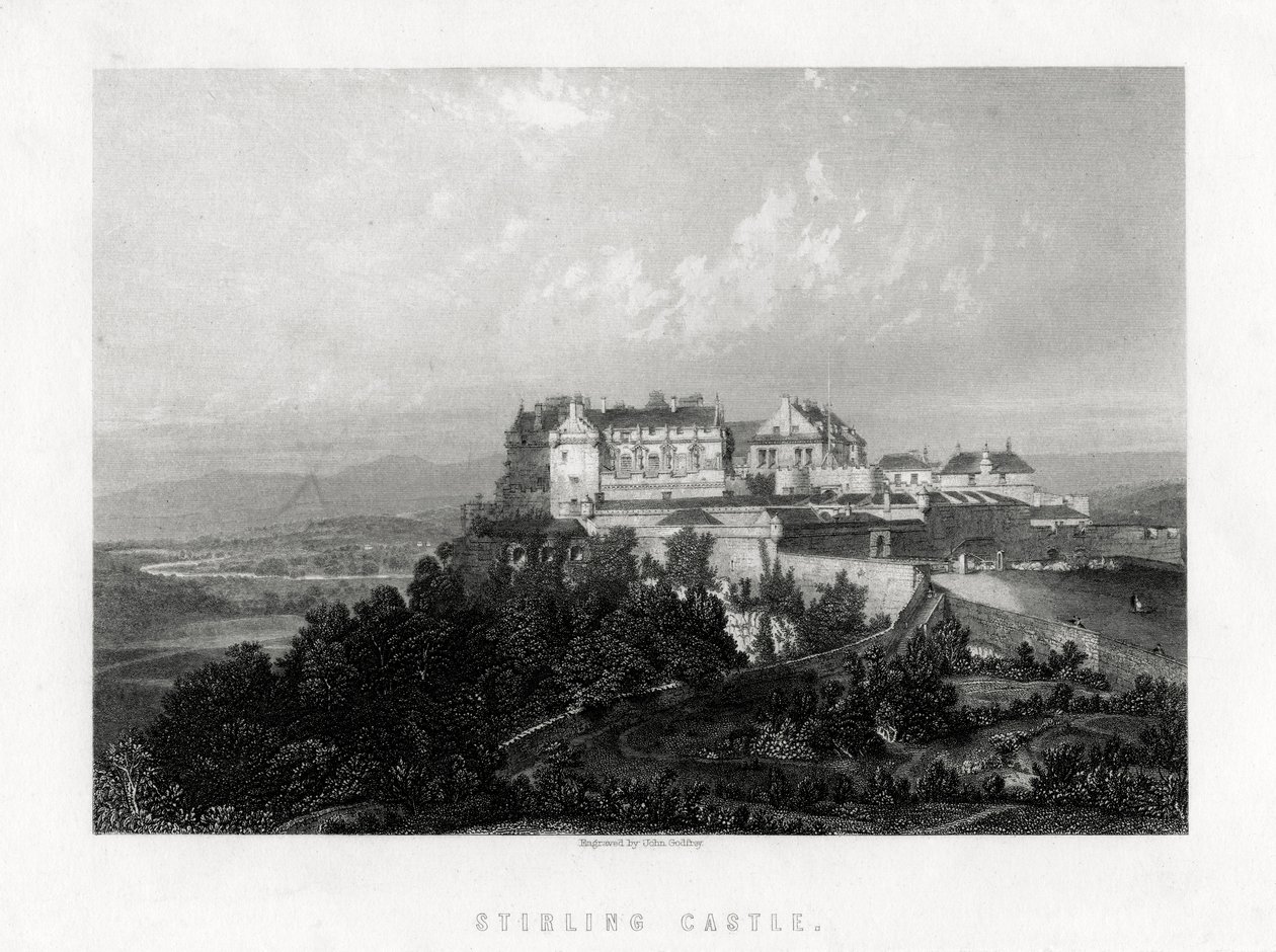 स्टर्लिंग कैसल, स्कॉटलैंड, 1883। द्वारा जॉन गॉडफ्रे