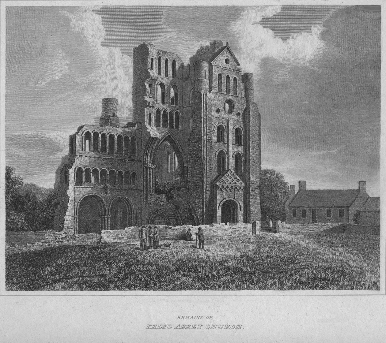 1814 के केल्सो एबे चर्च के अवशेष द्वारा जॉन ग्रेग