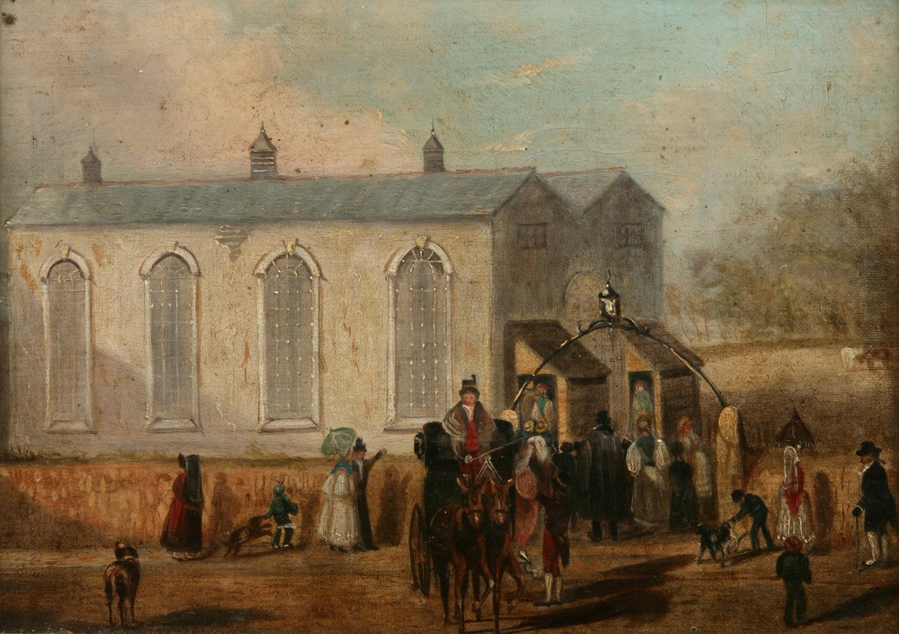 अल्वर्टन टेंपरेरी चर्च, c.1832-35 द्वारा जॉन ग्रेनफेल मोयल