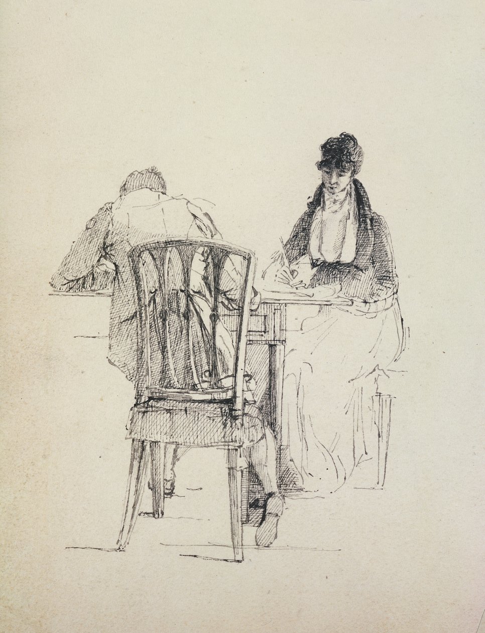 ए मैन रीडिंग, c.1804-30 द्वारा जॉन हार्डन