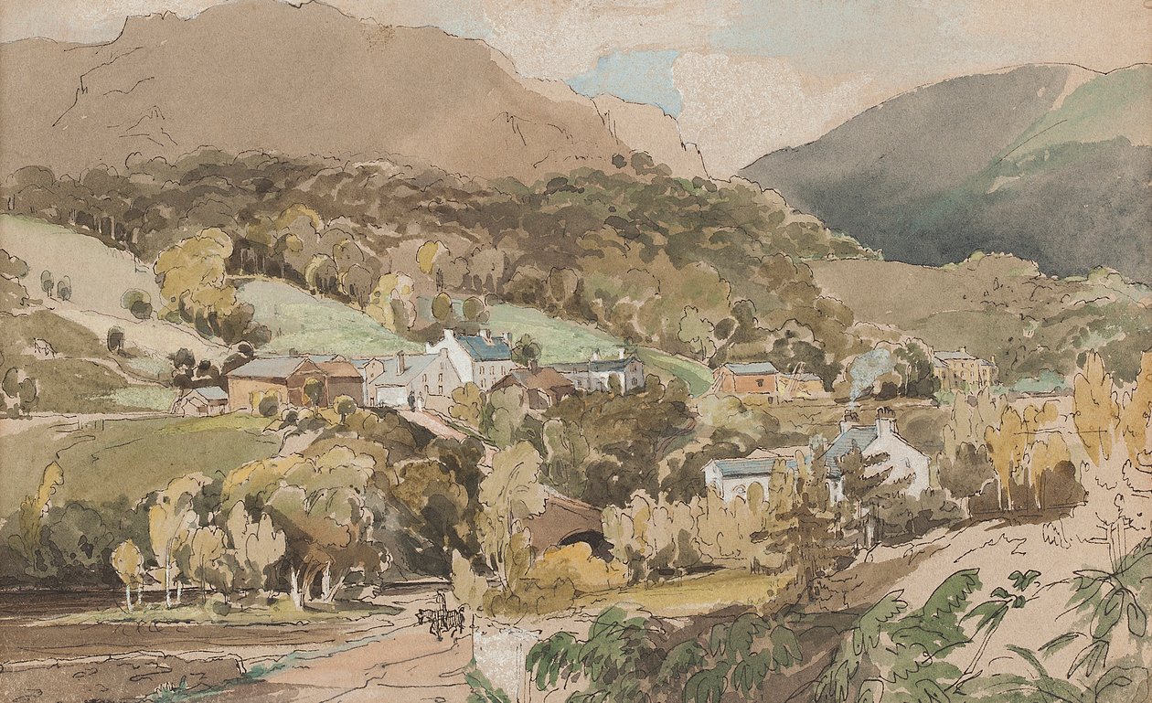 क्लैपरगेट, 1812 (कागज पर wc) द्वारा जॉन हार्डन