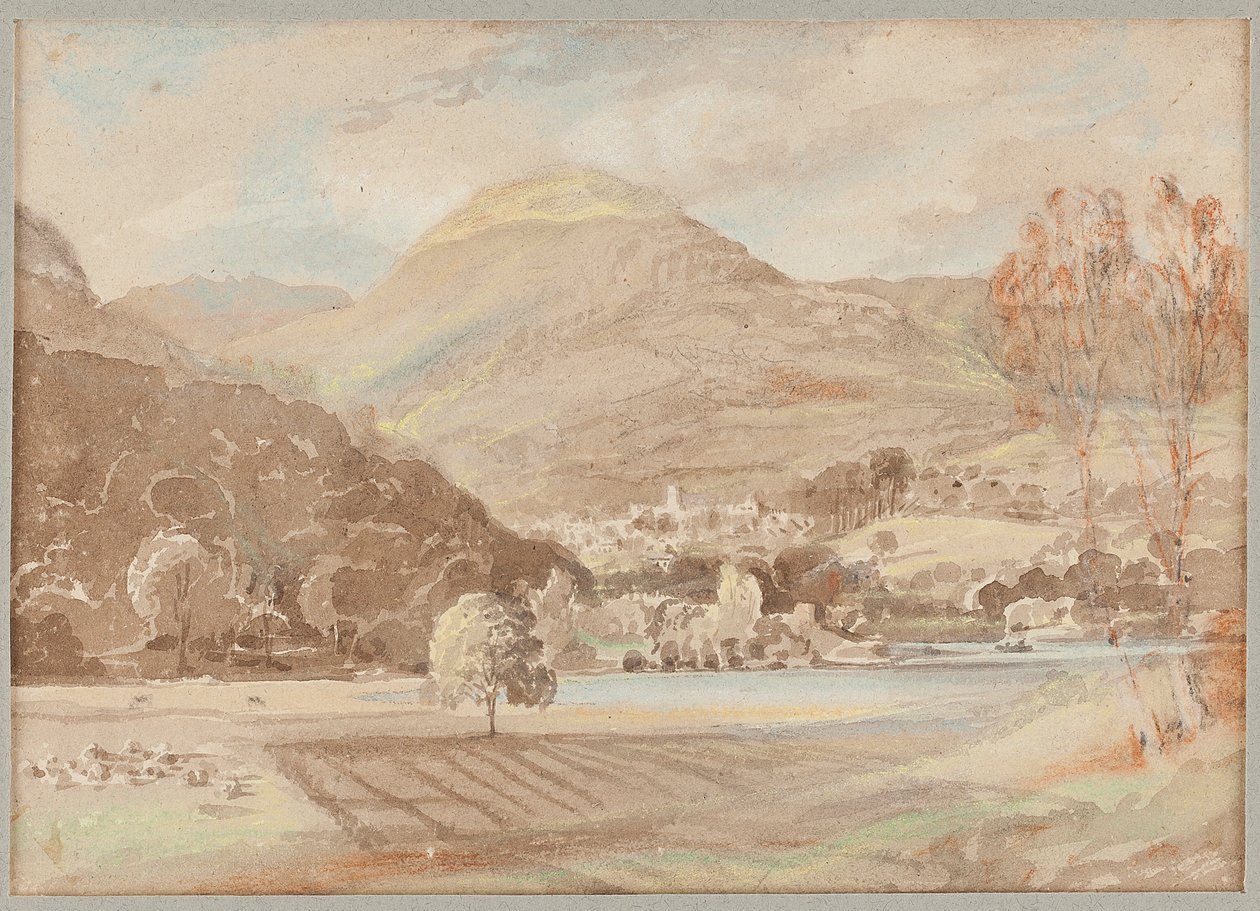 ब्रैथे के बाहर क्षेत्र, 1812 (कागज पर wc) द्वारा जॉन हार्डन